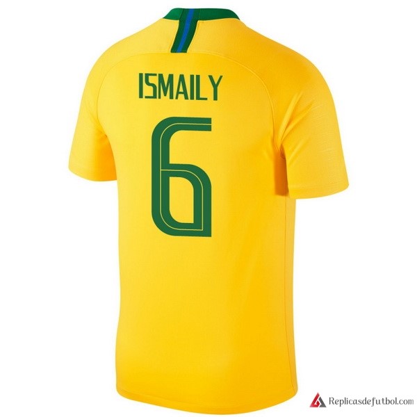 Camiseta Seleccion Brasil Primera equipación Ismaily 2018 Amarillo